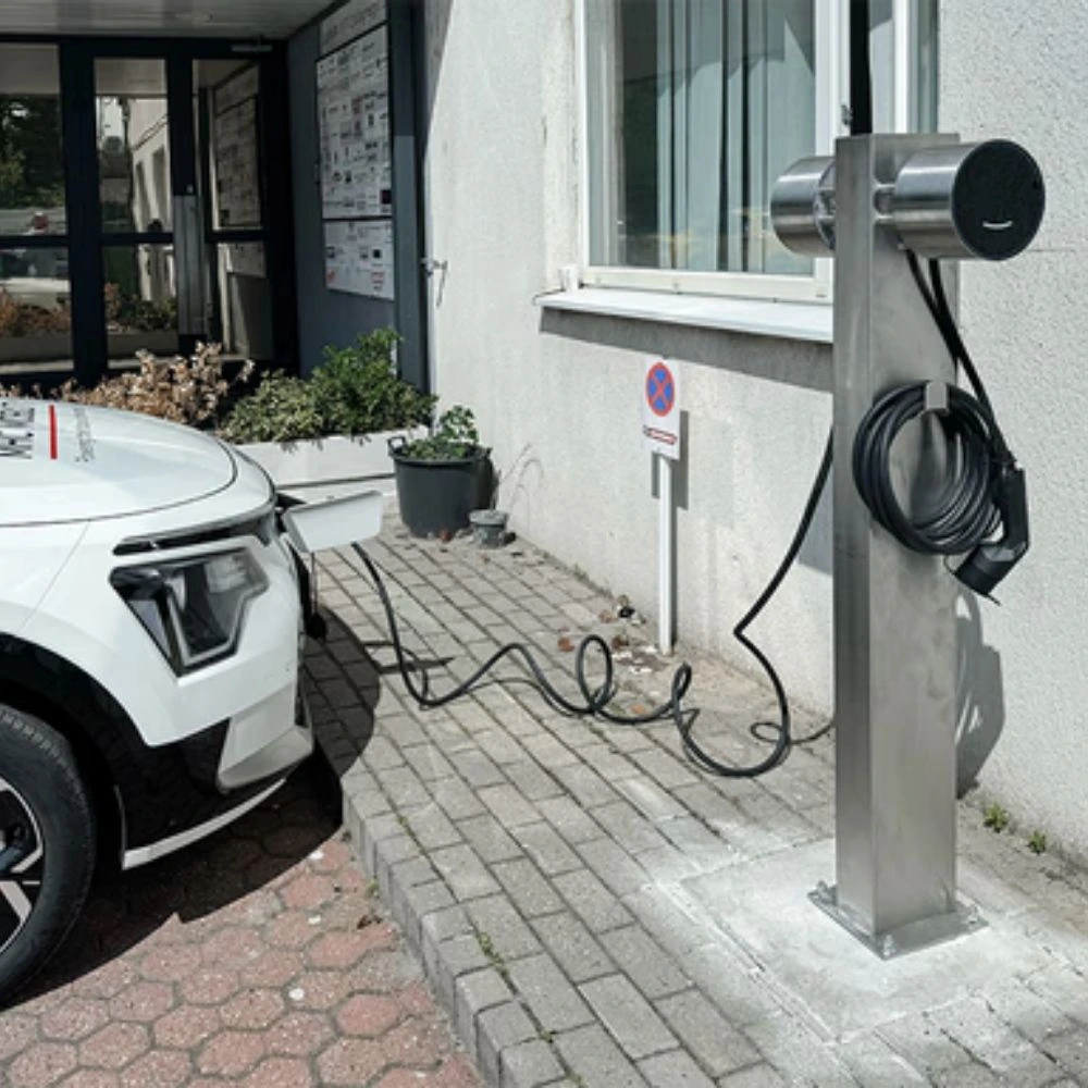 Voltie Çift Başlıklı (Double-Headed) Şarj İstasyonu Montaj Direği